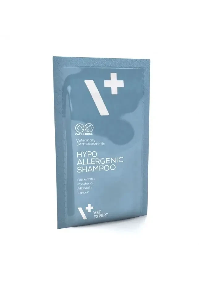 Шампунь для тварин VetExpert HYPOALLERGENIC SHAMPOO (саше 20x15мл) алергія, сухість, непереносимість