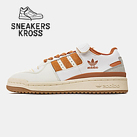 Жіночі кросівки Adidas Forum 84 Low Cream Orange, Кросівки Адідас Форум, Adidas originals low