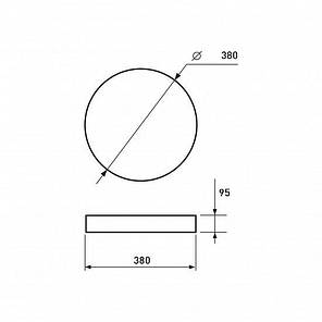 LED світильник Eurolamp накладний deco T13 32W 4000K LED-NLR-32W-T13, фото 4