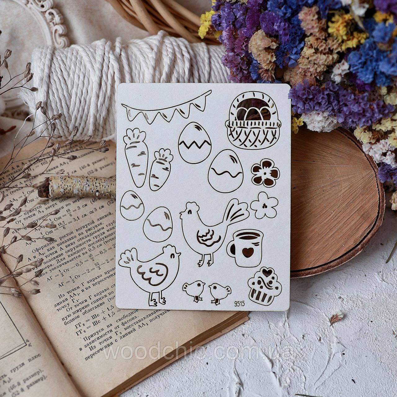 Чіпборд пасхальний набір, фото 1