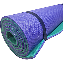 Каремат 1800х600х10мм, туристичний двошаровий похідний килимок, фіолетовий/зелений, Туреччина, фото 5