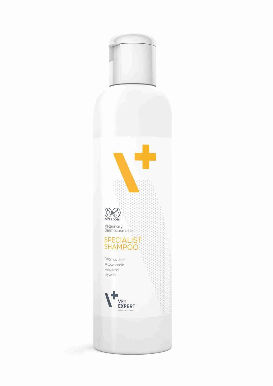 Шампунь для тварин VetExpert SPECIALIST SHAMPOO (250 мл) антибактеріальный, противрибковый (хлоргекс. 3%,