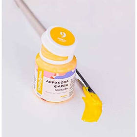 Фарба акрилова/лак 20мл жовта ACPT9