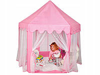Детская игровая палатка для девочки розовая Замок принцессы Польша