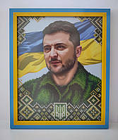 Картина, портрет президента Украины Владимира Зеленского