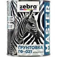 Грунт ГФ-021 ZEBRA "MASTER" серый 0,8 кг