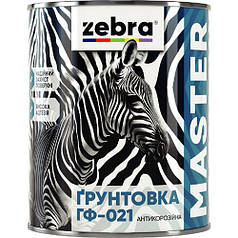 Грунт ГФ-021 ZEBRA "MASTER" червоно-коричневий 2,6 кг