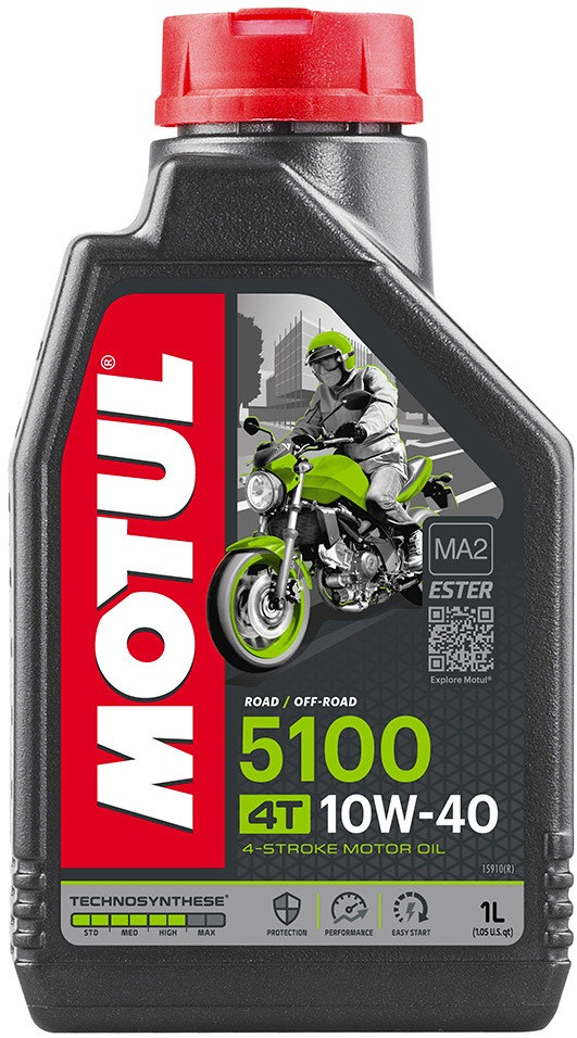 Масло для двигуна мотоцикла Motul 5100 10W40 4T, 1л