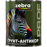 Грунт-антикор ПФ-010М "ZEBRA" prof серый 0,8 кг