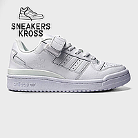 Мужские кроссовки Adidas Forum Full White, Кроссовки Адидас Форум, Adidas originals low