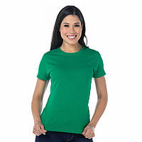 Женская футболка JHK, Lady Comfort, зеленая, размер S, хлопок, круглый вырез