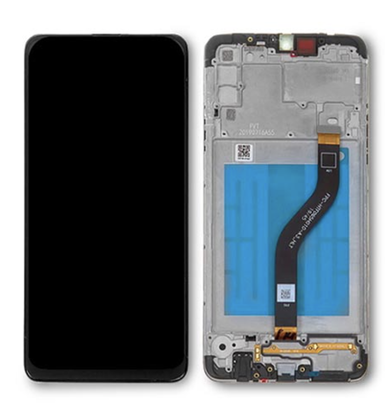 Дисплей (екран) для Samsung A207F Galaxy A20s 2019 + тачскрин, чорний, з передньою панеллю, TFT