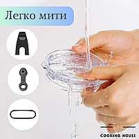 Термокухоль 500мл Cooking House, термокружка, термо-чашка біло-чорного кольору, фото 6