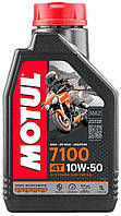 Масло моторне синтетичне для мотоцикла Motul 7100 4T 10W50, 1л