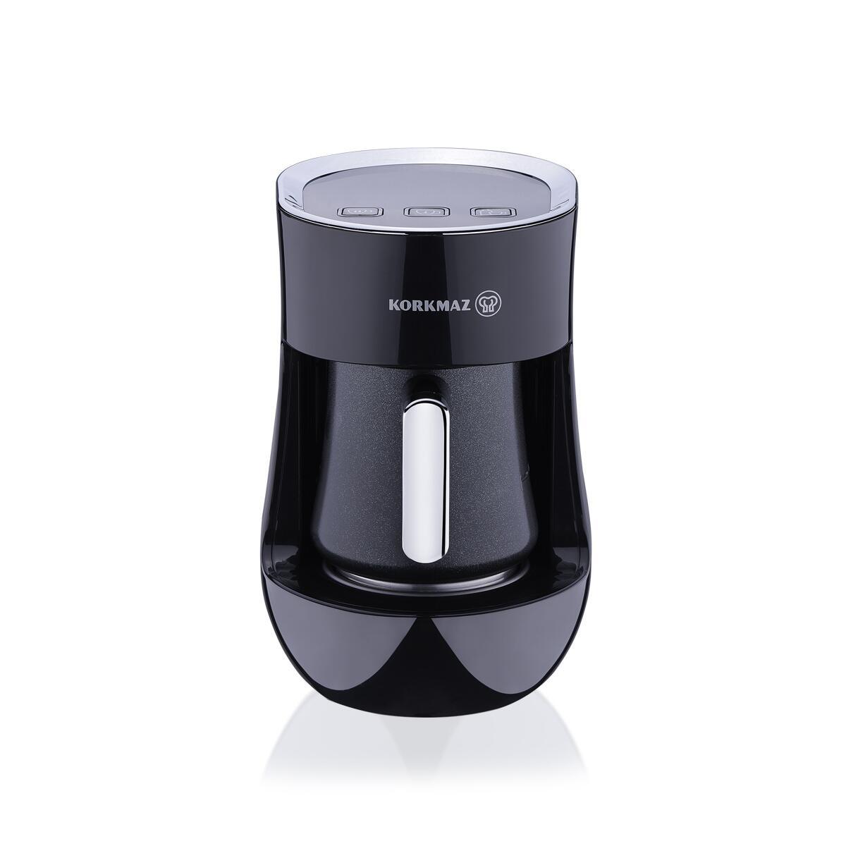 З ВІТРИНИ!! ЗНИЖКА!! Кавомашина домашня оригінальна, Електрична кавоварка турецька з туркою Korkmaz Otantik Black A865, фото 1