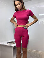 Велосипедки жіночі, яскраво малинові