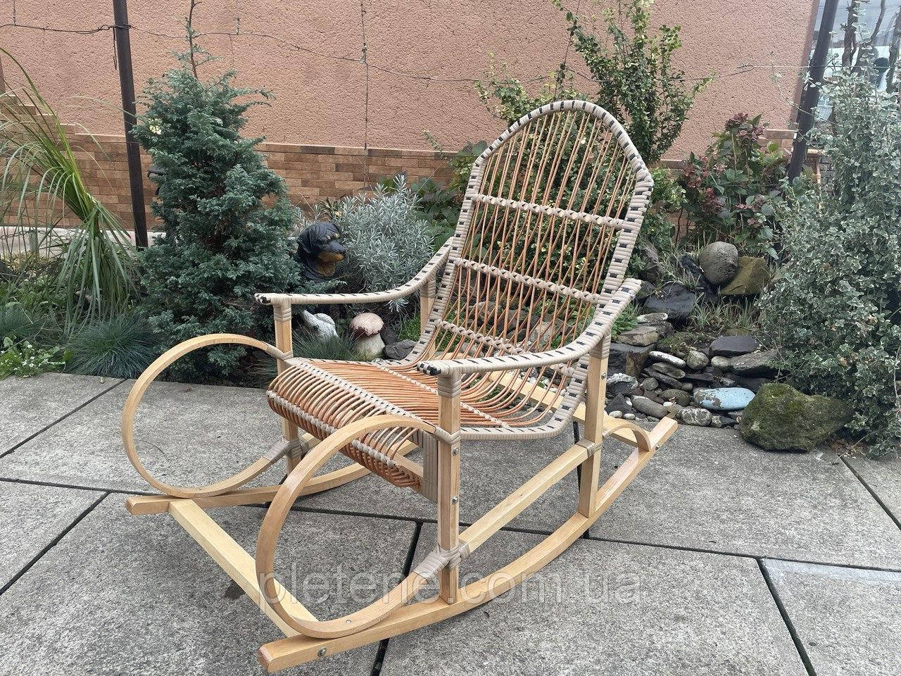 Крісло-гойдалка з лози, фото 1