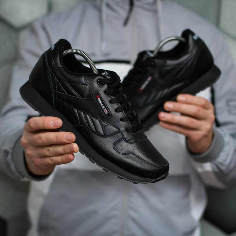 РОЗПРОДАЖ Кросівки Reebok Classic чорні, фото 1