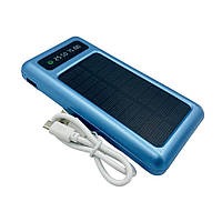 Внешний аккумулятор Power Bank UKC 10000mAh SOLAR с солнечной панелью с яркими 2 LED-фонариками