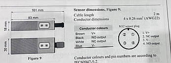 Ємнісний безконтактний датчик DOL 25 СА-P-М30-NF-CA-SCR-M-1T (102230), фото 3