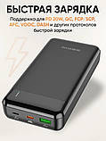 Повербанк BOROFONE 19A-20000мАг Power Bank 2хUSB, MicroUSB/Type-C, протиударний, вогнетривкий Чорний, фото 4
