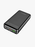 Повербанк BOROFONE 19A-20000мАг Power Bank 2хUSB, MicroUSB/Type-C, протиударний, вогнетривкий Чорний, фото 5