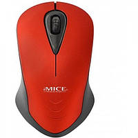 Новинка! Мышь компьютерная iMICE E-2370 беспроводная USB Разрешение 1600 DPI мышка Красная