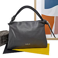 Мягкая сумка-мешок экокожа темно-серый Арт.VF575375-3 d.grey V.Fabbiano (Китай)