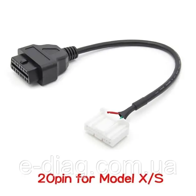 Перехідник OBD2 для Tesla 20 пін Tesla Model S та X 2015-2020