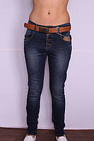 Женские турецкие джинсы бойфренды Red Blue (код 1009)