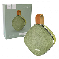 Новинка! Колонка беспроводная Bluetooth HOCO BS9 Light textile Зелёная