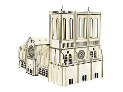 "Собор Нотр-Дам де Парі", дерев'яний конструктор, 202 деталі, 3D-пазл