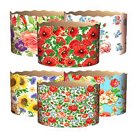 Форма паперова для Великодня Квіти 130х85 мм (50 шт) - 500г