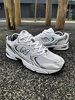 Классические белые мужские кроссовки New Balance 530, весенние мужские кроссовки Нью Беланc 530 кожа текстиль