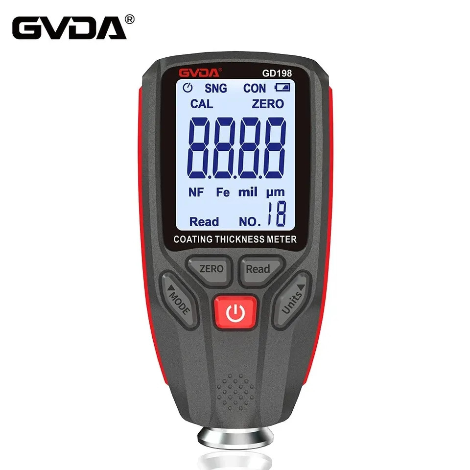 Цифровий тестор фарби автомобіля, товщиномір GVDA GD198