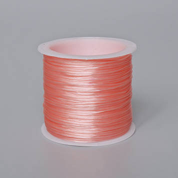 Фурнитура резинка для рукоділля бобіна Персиковий L-30м+-