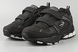 Кросівки дитячі для хлопчика шкіряні чорні Bona 846D-11 Бона Розміри 31 32