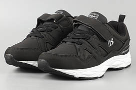 Кросівки дитячі для хлопчика шкіряні чорні Bona 847D-11 Бона Розміри 31 32 33