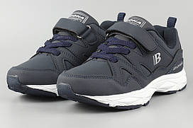 Дитячі кросівки для хлопчика шкіряні сині Bona 847H-11 Бона Розміри 31 32