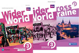 Wider World 3 Students' Book + Workbook + Across Ukraine Updated (Учебник + зошит + український компонент)
