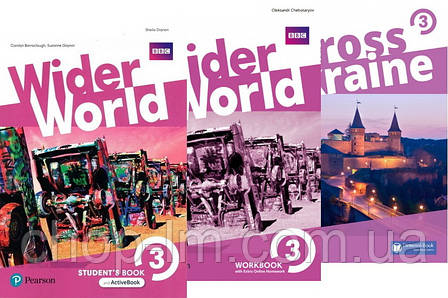 Wider World 3 Students' Book + Workbook + Across Ukraine Updated (Учебник + зошит + український компонент), фото 2