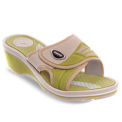 Шльопанці жіночі сланці жіночі Sahab 1503 розмір 37 Yellow-Beige