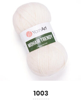 Нитки пряжа для вязания мохеровая MOHAIR TRENDY YARNART Мохер Тренди ЯрнАрт № 1003 - розовый