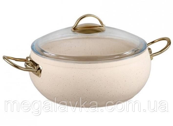 Каструля 4,5 л (24 х 10,5 см) O.M.S. Collection 3141-IND-24-4,5л-Ivory — MegaLavka, фото 1
