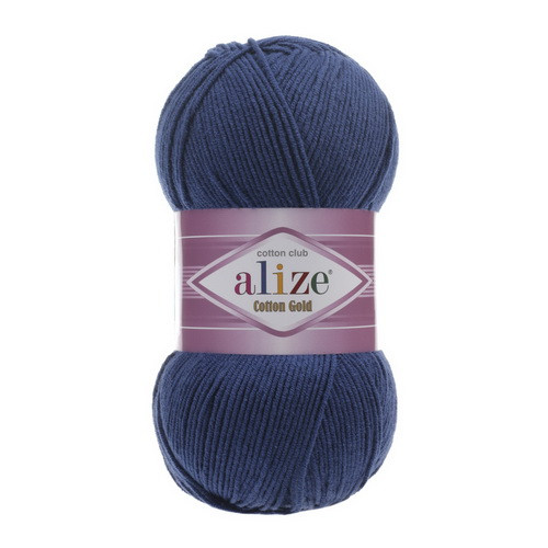 Пряжа бавовняна Alize Cotton Gold Джинс №279 (Алізе Коттон Голд) 100гр, 330м нитки для в'язання