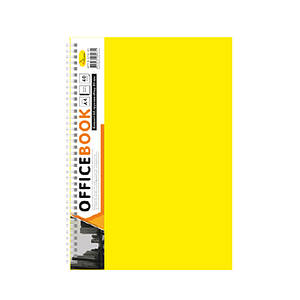 Блокнот А4 Б-БП4-40, 40 аркушів, пружина збоку (Жовтий)