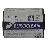 Пакеты для мусора Buroclean черные 35 л 100 шт. (4823078910622)