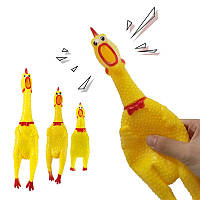 Резиновая кричащая курица, 3 размера для маленьких,средних,больших собак размер S