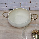 Каструля 4,5 л (24 х 10,5 см) O.M.S. Collection 3141-IND-24-4,5л-Ivory — MegaLavka, фото 4