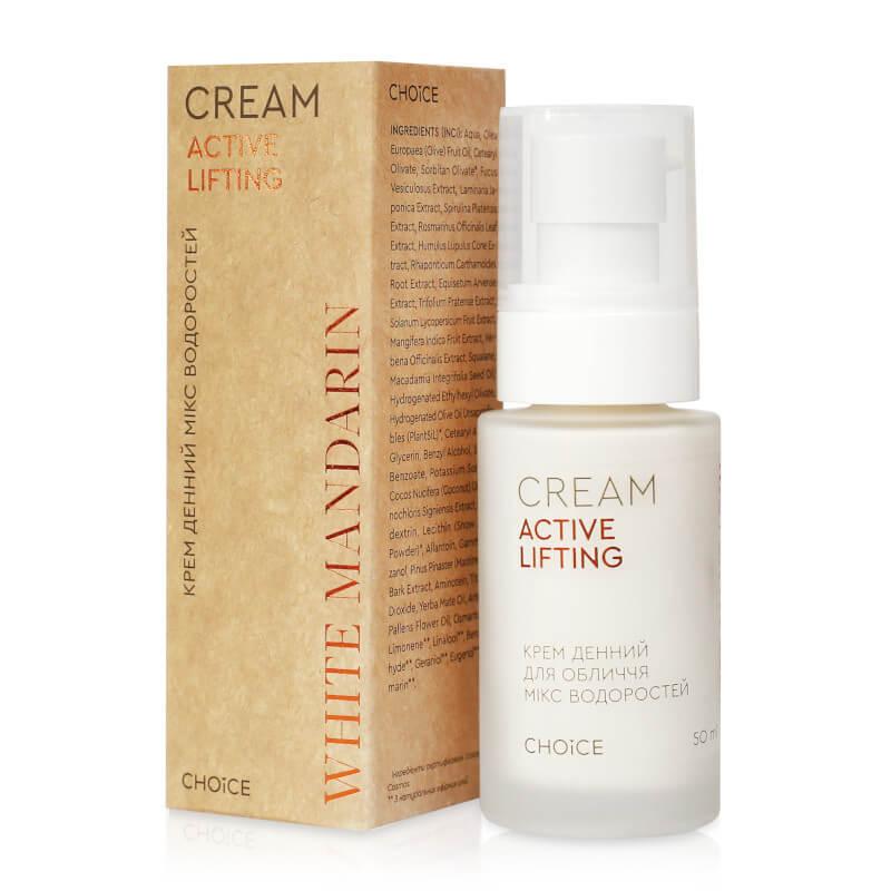 Денний крем для обличчя Мікс водоростей Active Lifting (натуральний) White Mandarin (50 мл)